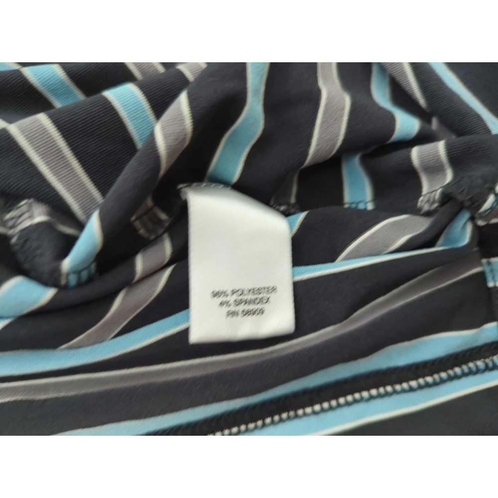Roundtree & York Polo‎ Shirt Mens XXL Striped Golf Work Play Performance - Picture 4 of 6